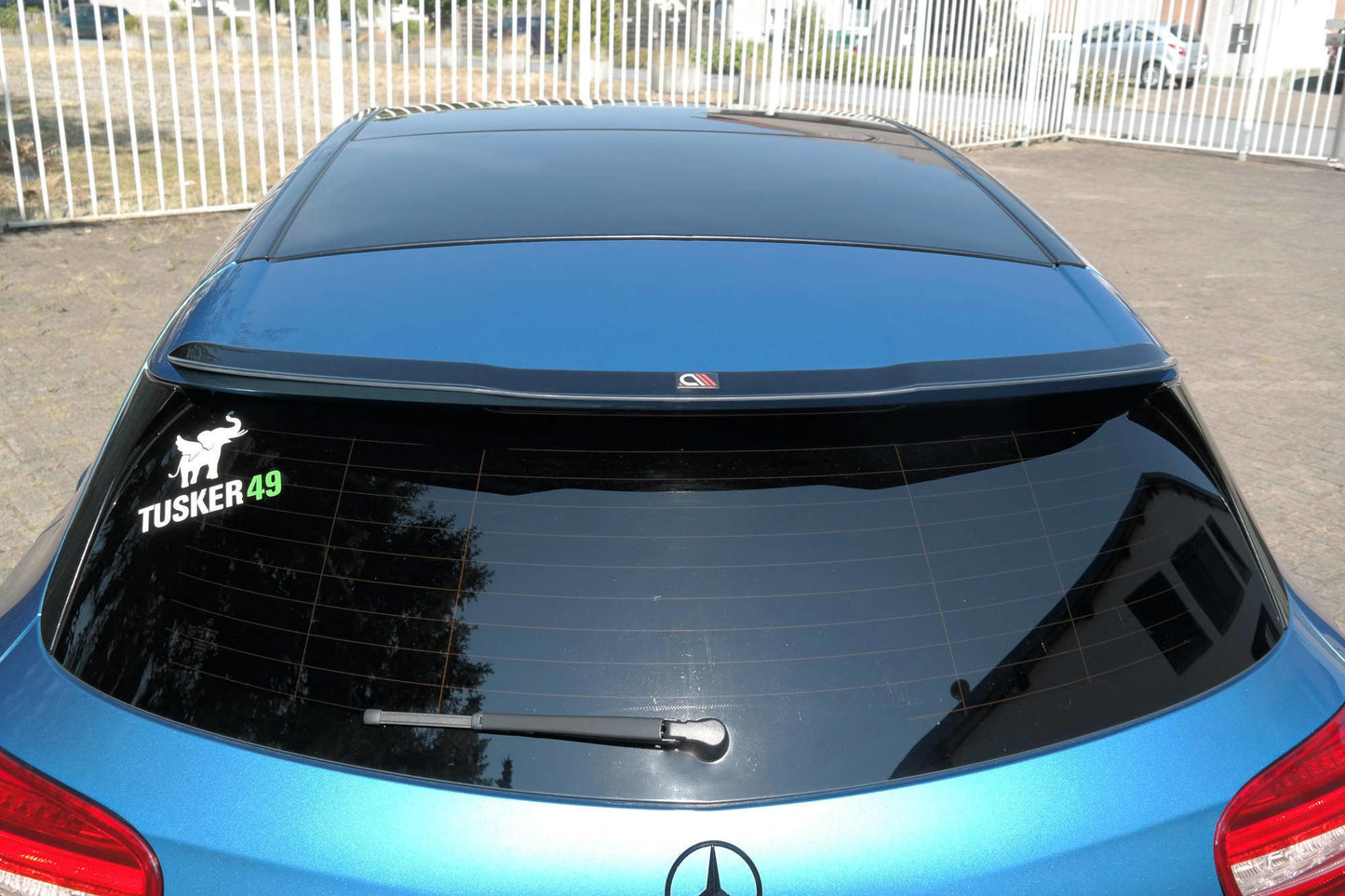 Spoiler CAP für Mercedes-Benz A W176 schwarz Hochglanz
