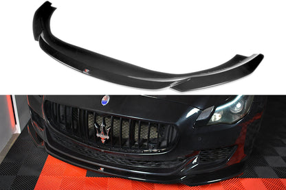 Front Ansatz für MASERATI QUATTROPORTE MK.6 vor Facelift schwarz Hochglanz