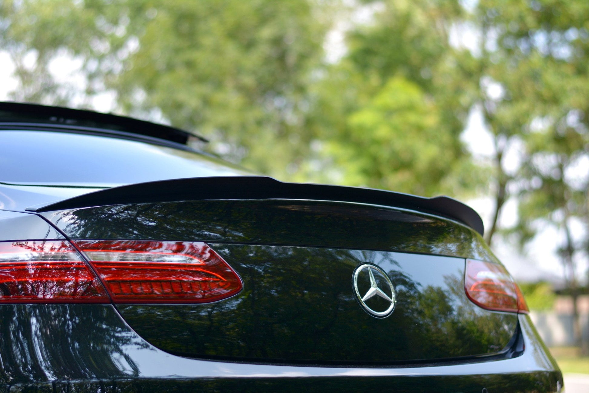 Spoiler CAP für Mercedes-Benz E-Klasse W213 Coupe (C238) AMG-Line schwarz matt