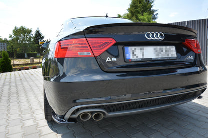 Spoiler CAP für AUDI A5 SPORTBACK S-LINE MK1 FACELIFT 8T  Carbon Look