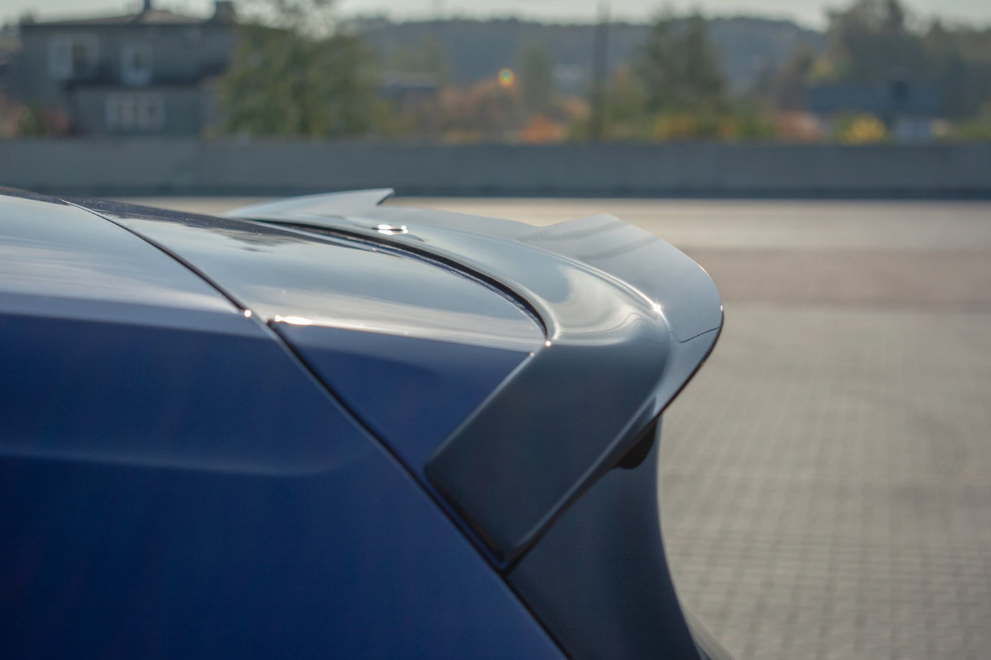 Spoiler CAP V.2 für Volkswagen Golf 7 / 7 Facelift R / R-Line / GTI  schwarz matt