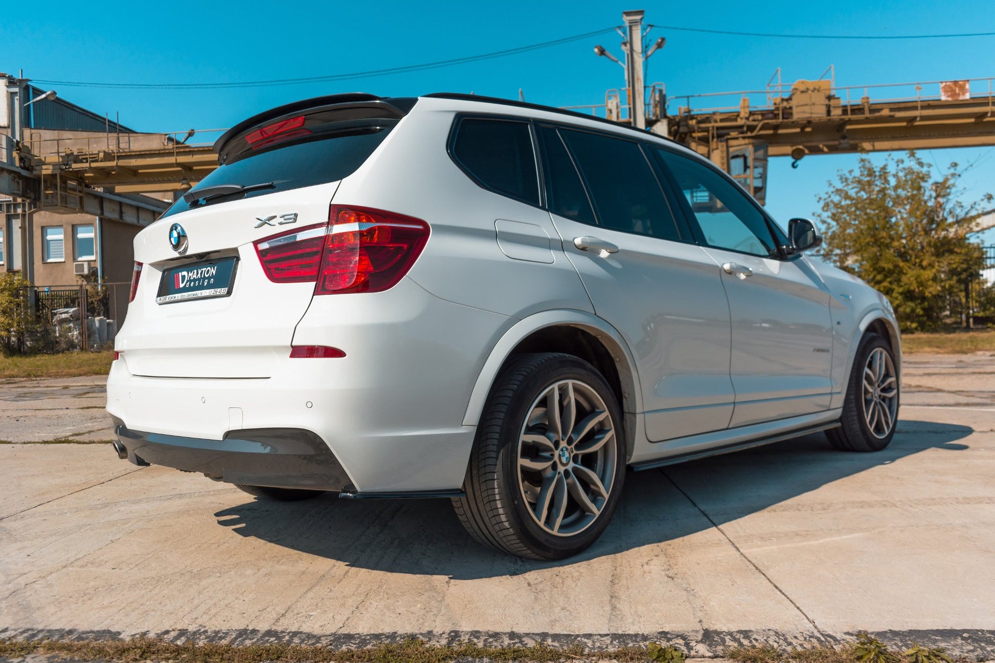 Seitenschweller Ansatz für BMW X3 F25 M-Paket Facelift schwarz matt