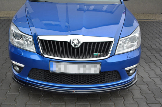 Front Ansatz V.2 für Skoda Octavia RS Mk2 FL schwarz matt