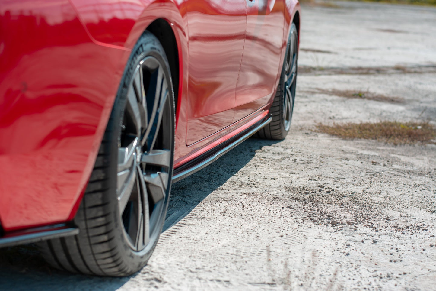 Seitenschweller Ansatz für Peugeot 508 Mk2 schwarz matt