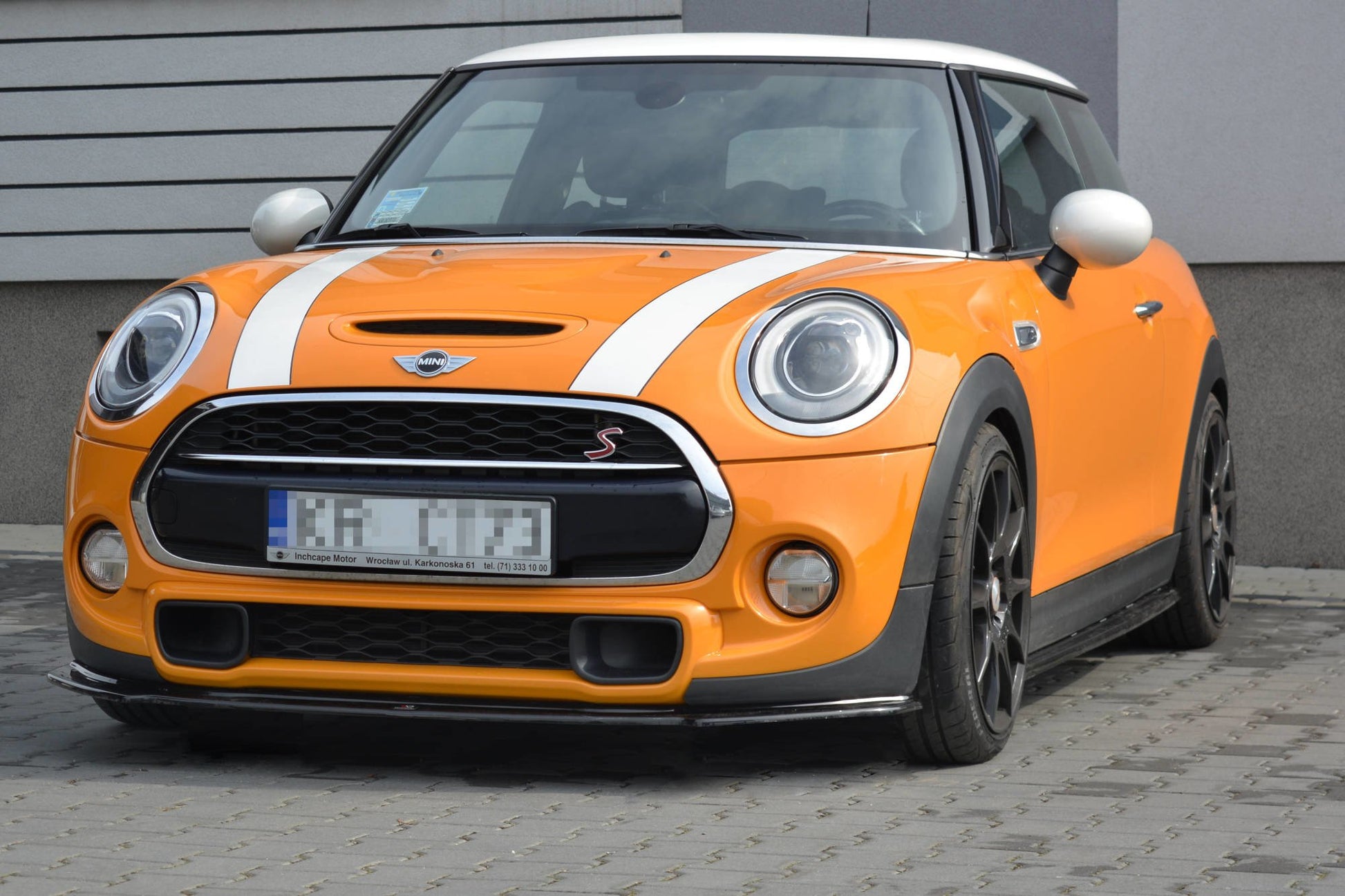 Front Ansatz für MINI COOPER S MK3 vor Facelift 3-Türer (F56) Carbon Look