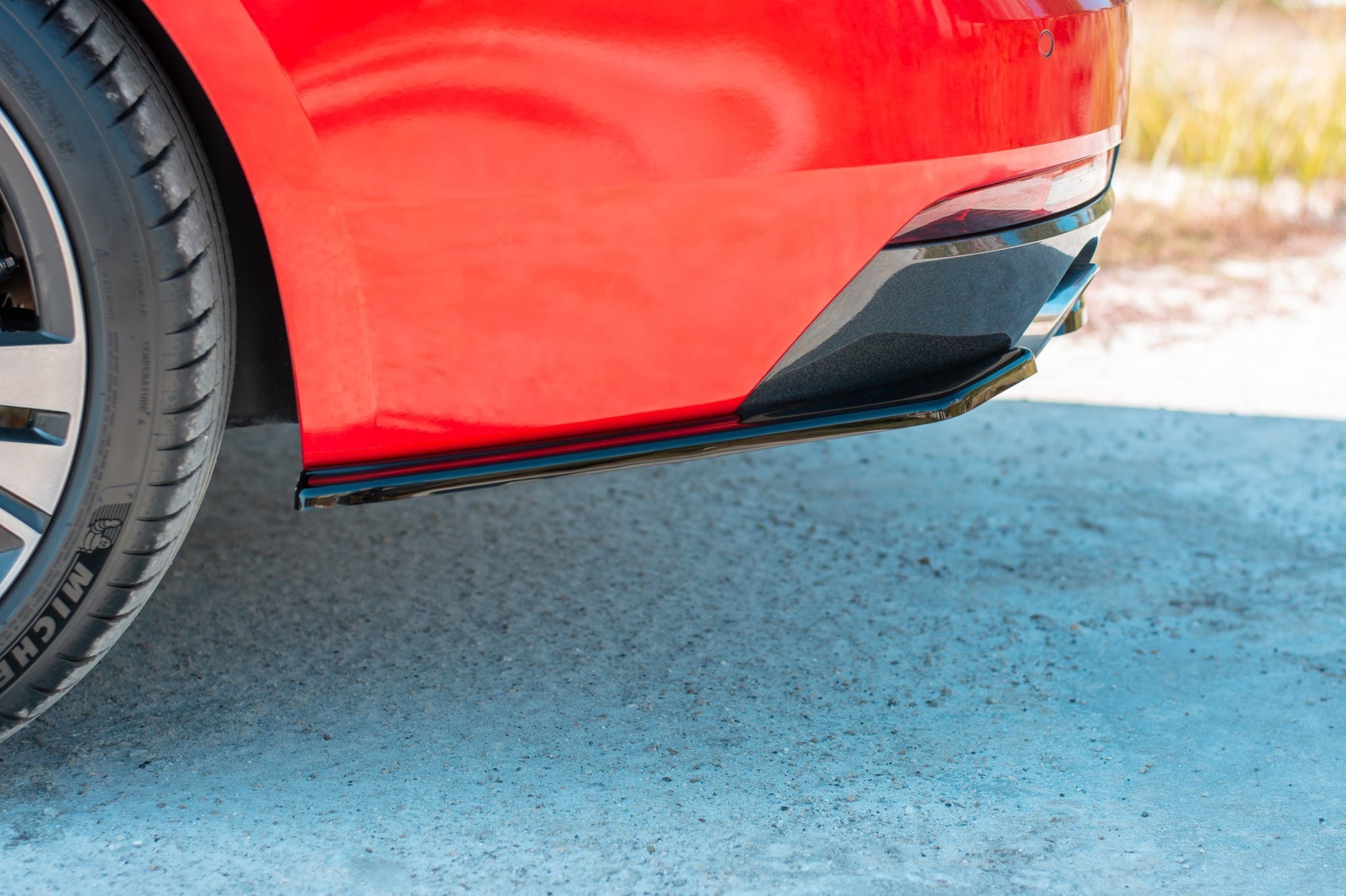 Heck Ansatz Flaps Diffusor für Peugeot 508 SW Mk2 Carbon Look