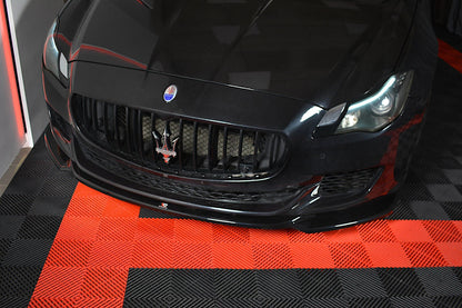 Front Ansatz für MASERATI QUATTROPORTE MK.6 vor Facelift schwarz Hochglanz