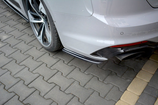 Heck Ansatz Flaps Diffusor für Audi RS5 F5 Coupe  schwarz Hochglanz