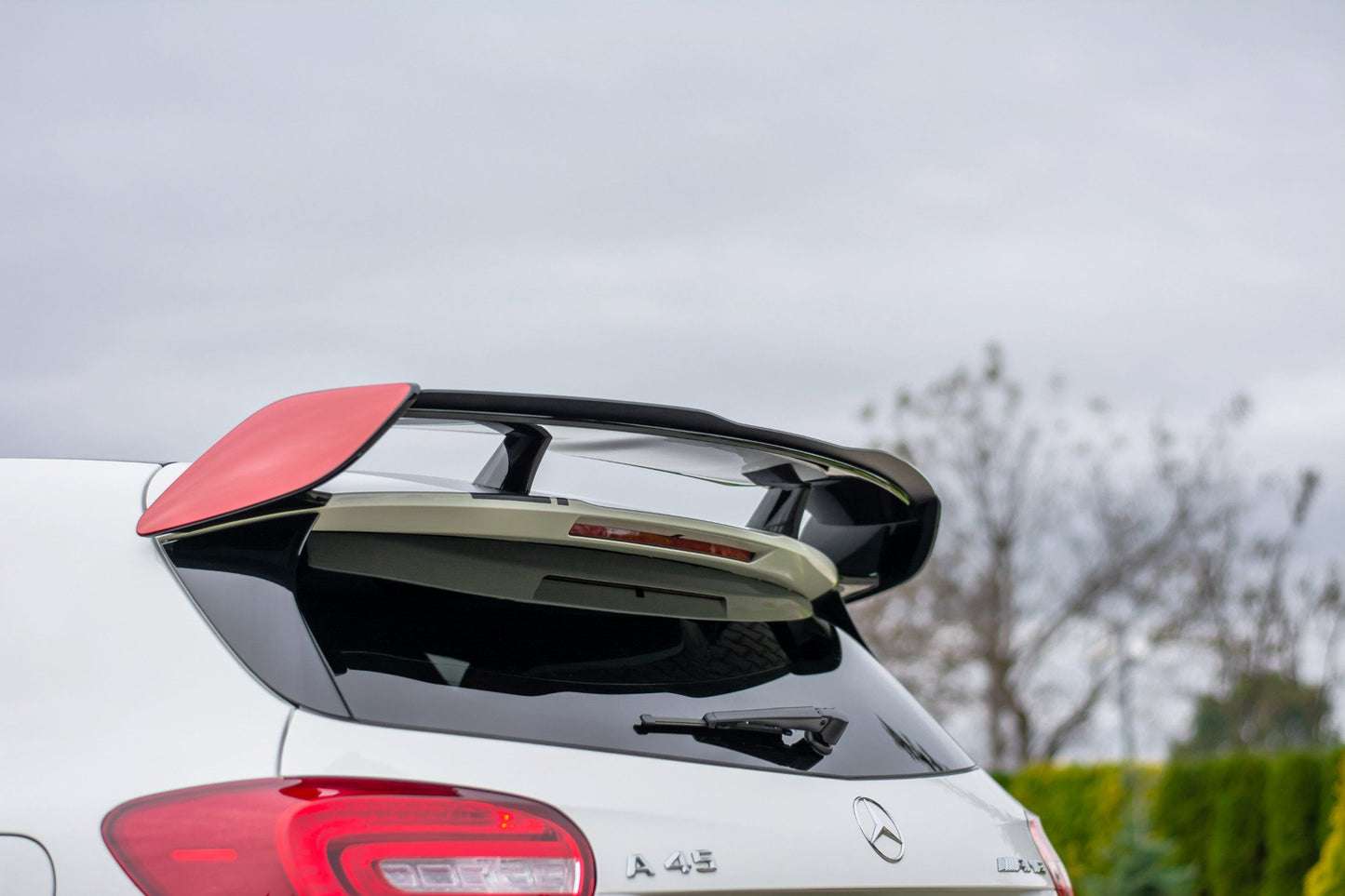 Spoiler CAP für Mercedes A45 AMG W176 schwarz matt