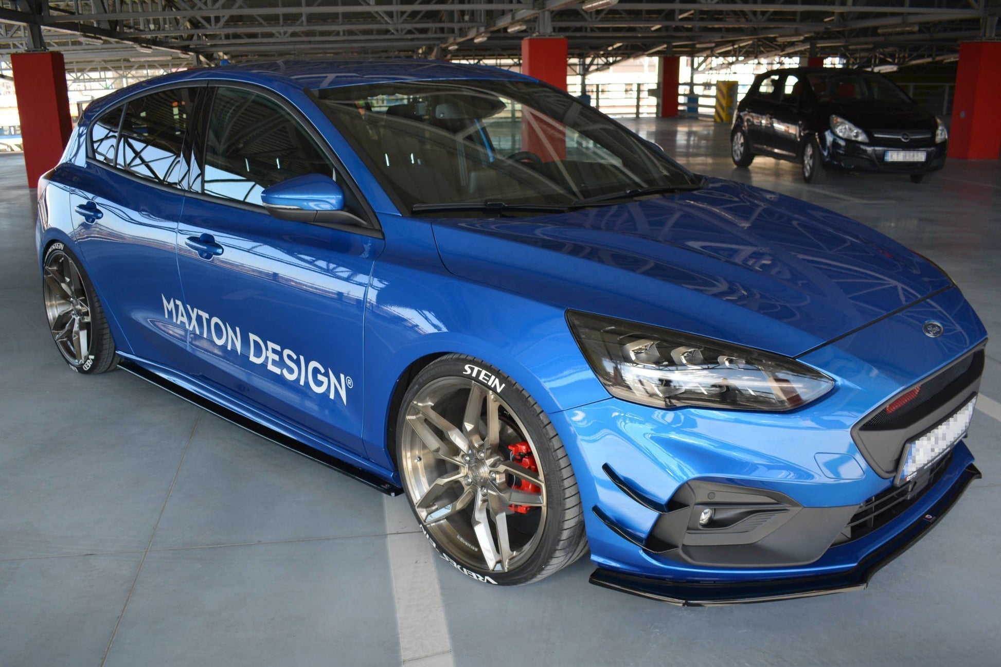 Seitenschweller Ansatz für Ford Focus ST / ST-Line Mk4 schwarz Hochglanz