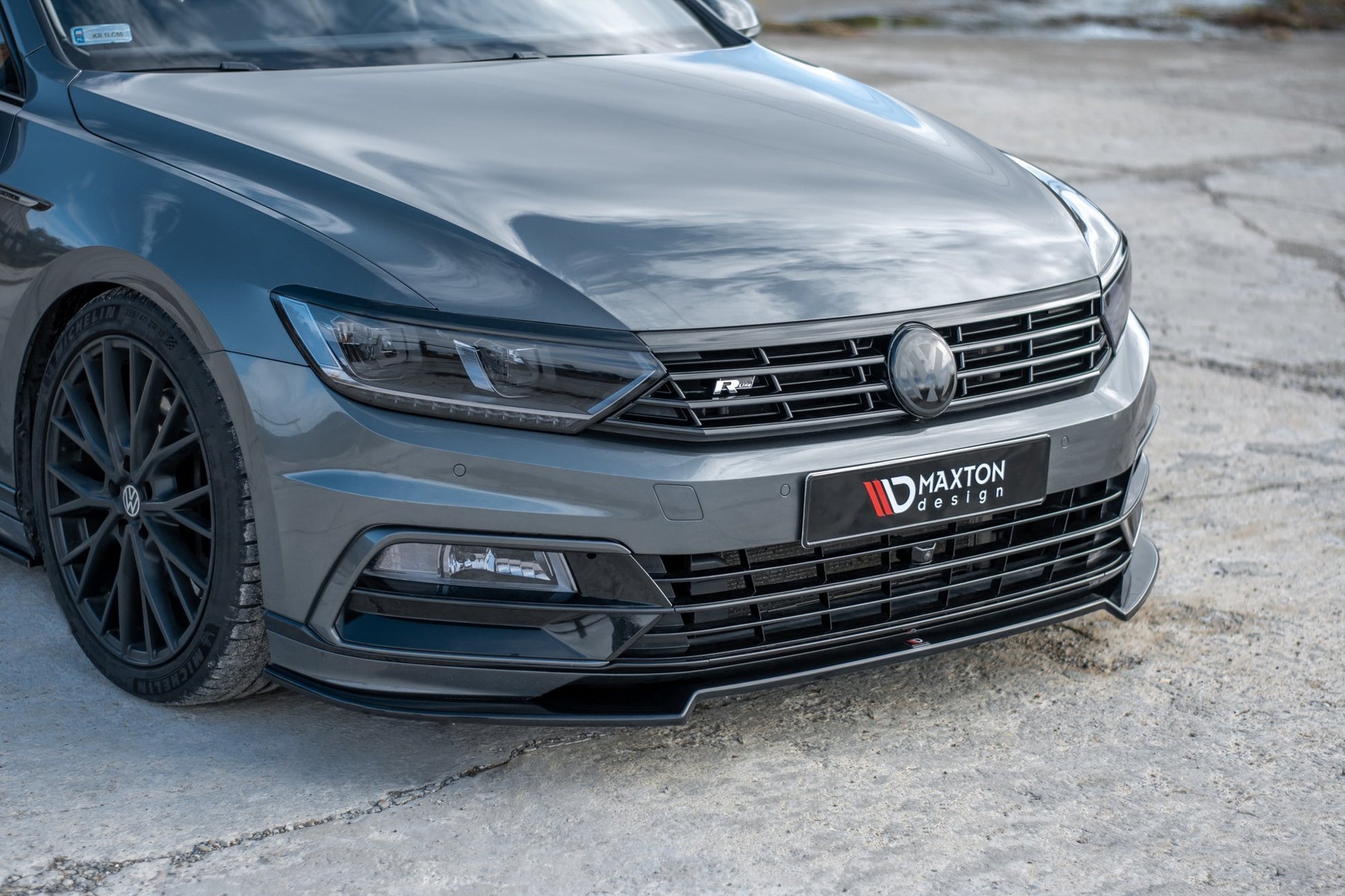 Front Ansatz V.2 für Volkswagen Passat R-Line B8 Carbon Look