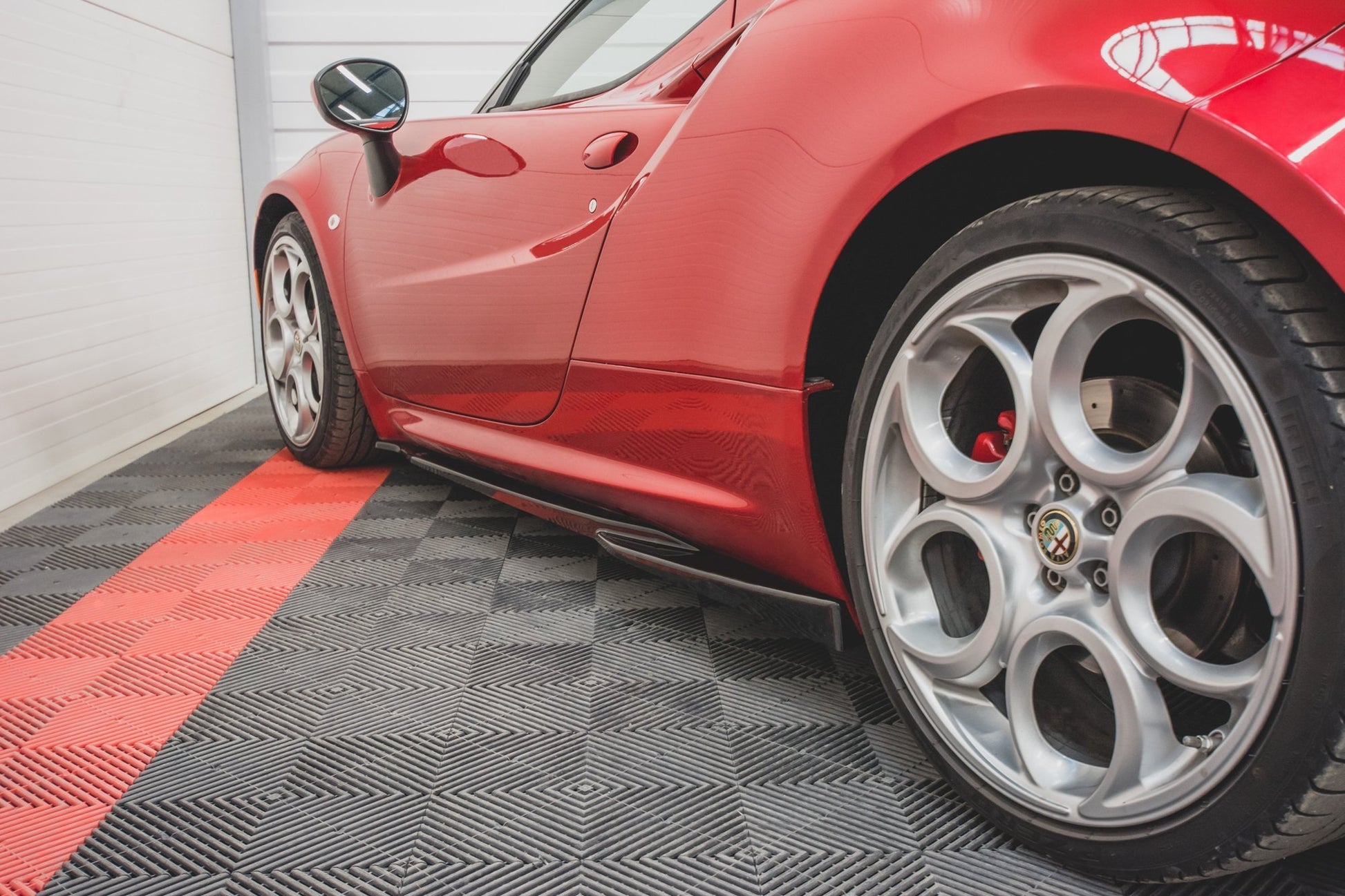 Seitenschweller Ansatz für Alfa Romeo 4C schwarz matt