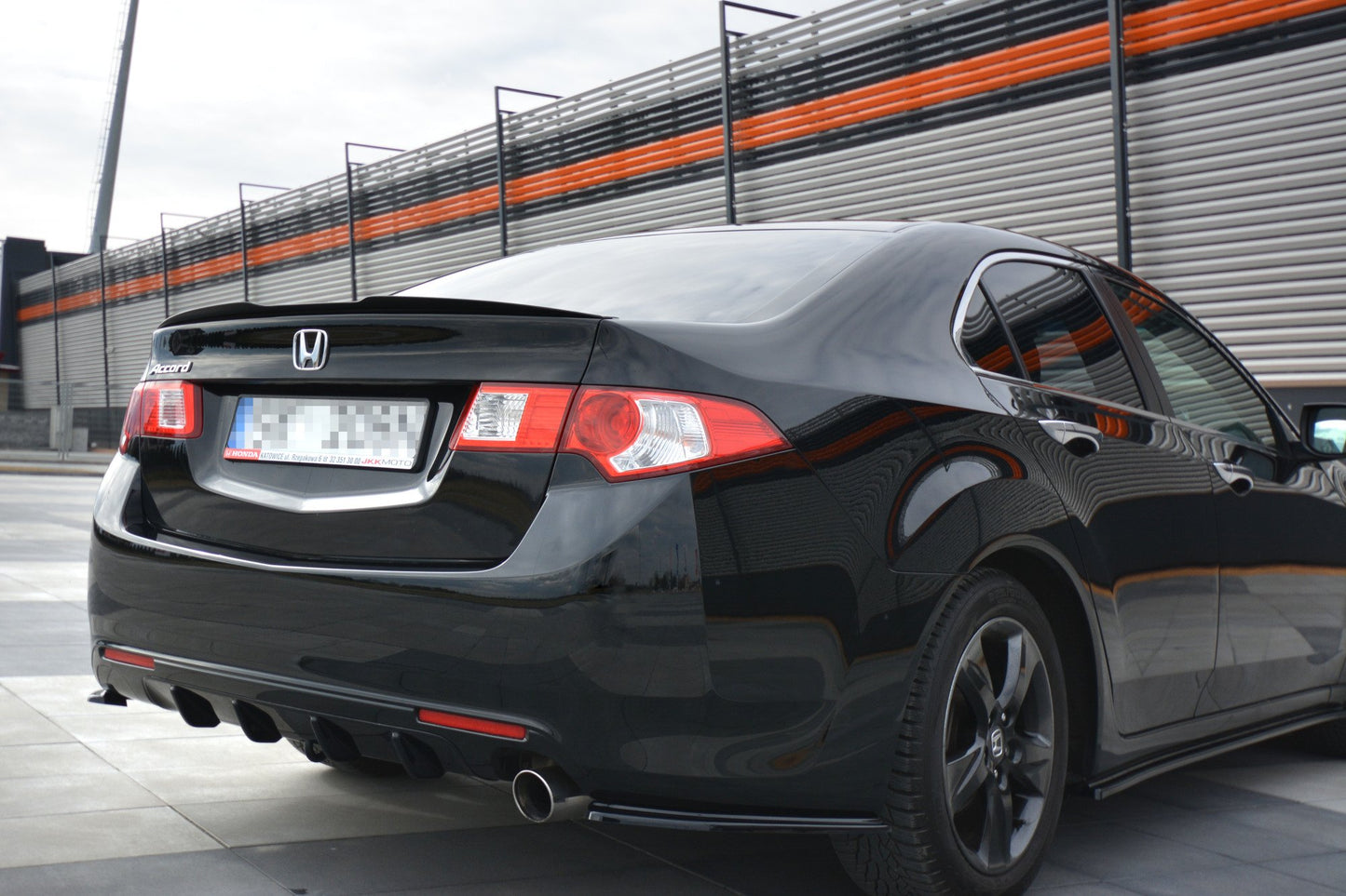 Spoiler CAP für HONDA ACCORD MK8. CU-Serie vor Facelift SEDAN Carbon Look