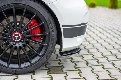 Heck Ansatz Flaps Diffusor für Mercedes A45 AMG W176 schwarz Hochglanz