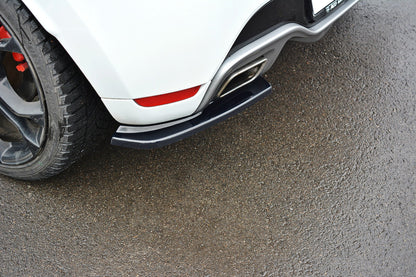 Heck Ansatz Flaps Diffusor für RENAULT CLIO MK4 RS  schwarz Hochglanz