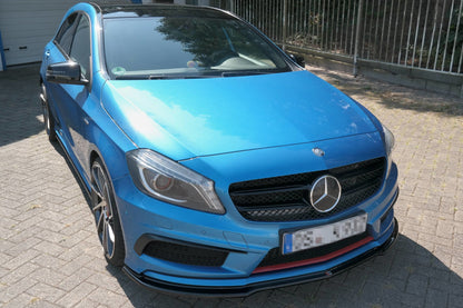 Front Ansatz für Mercedes W176 AMG-LINE vor Facelift schwarz matt