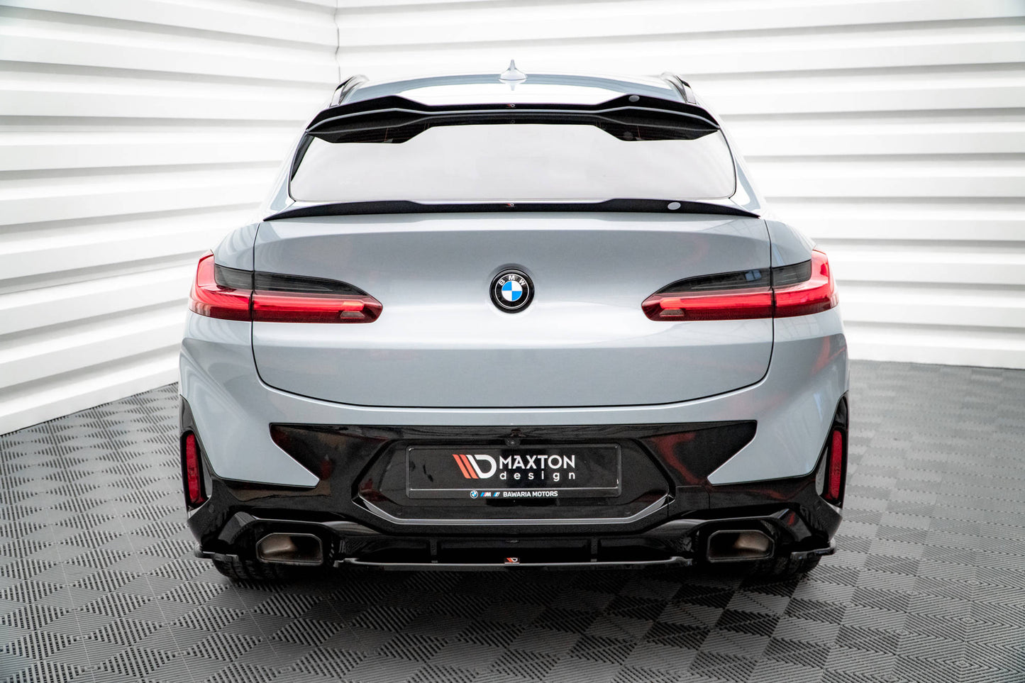 Spoiler CAP V.2 für BMW X4 M-Paket G02 Facelift Carbon Look