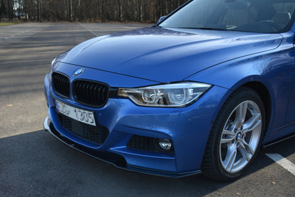 Front Ansatz für BMW 3er F30 FL SEDAN M-SPORT schwarz Hochglanz