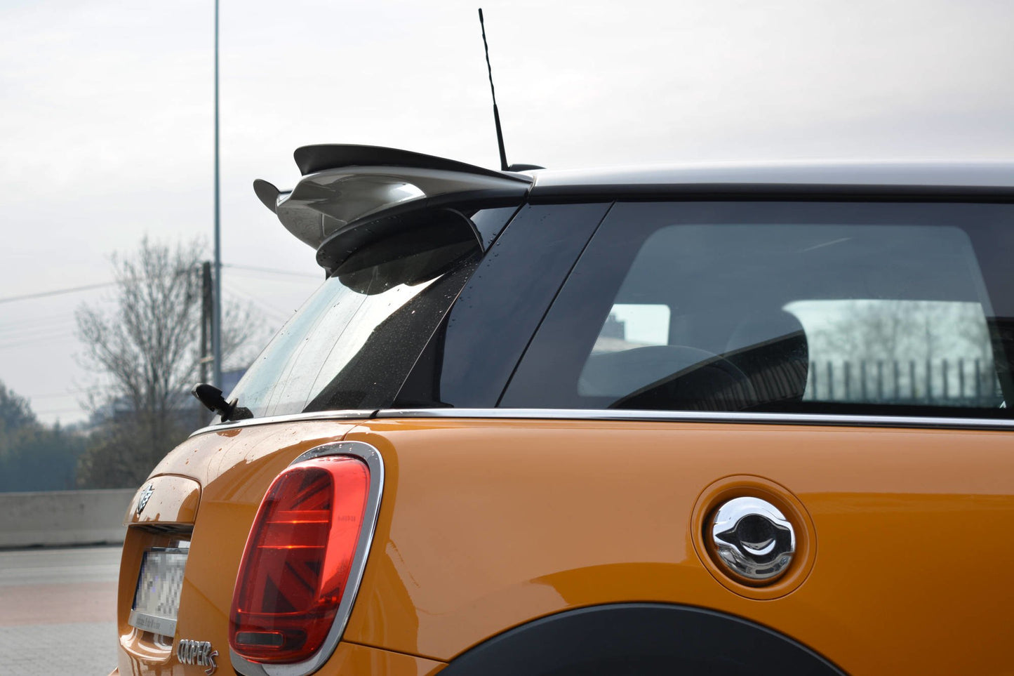 Spoiler CAP für MINI COOPER S MK3 vor Facelift 3-Türer (F56) Carbon Look