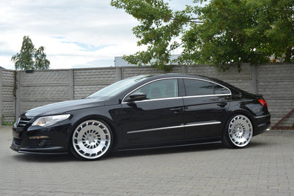 Seitenschweller Ansatz für VW PASSAT CC STANDARD schwarz matt