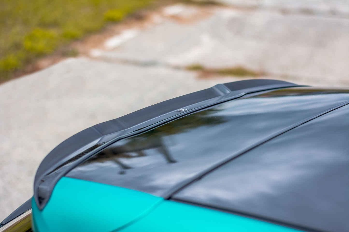 Spoiler CAP für Volvo V40 schwarz matt
