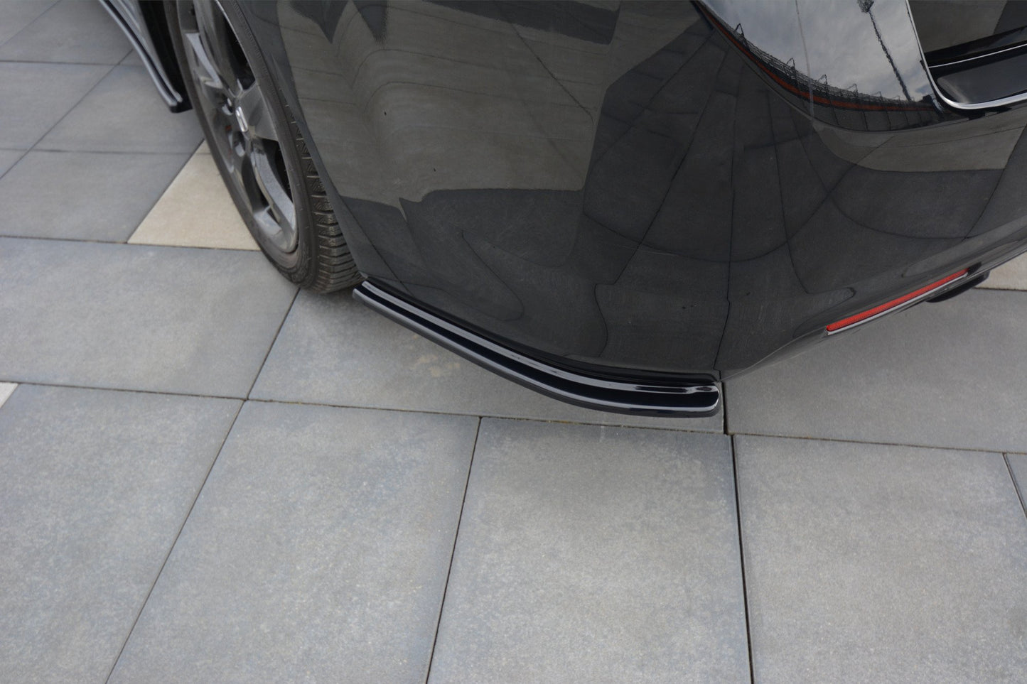 Heck Ansatz Flaps Diffusor für HONDA ACCORD MK8. CU-Serie vor Facelift SEDAN schwarz matt