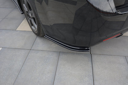 Heck Ansatz Flaps Diffusor für HONDA ACCORD MK8. CU-Serie vor Facelift SEDAN schwarz matt