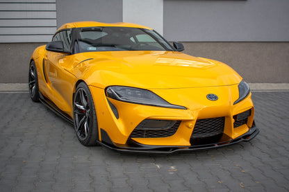 Front Ansatz V.2 für Toyota Supra Mk5 schwarz Hochglanz