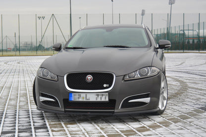 Front Ansatz für JAGUAR XF (X250) MK1 SPORTBRAKE S-PACK schwarz matt