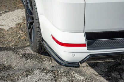 Heck Ansatz Flaps Diffusor für Volkswagen T6 schwarz Hochglanz