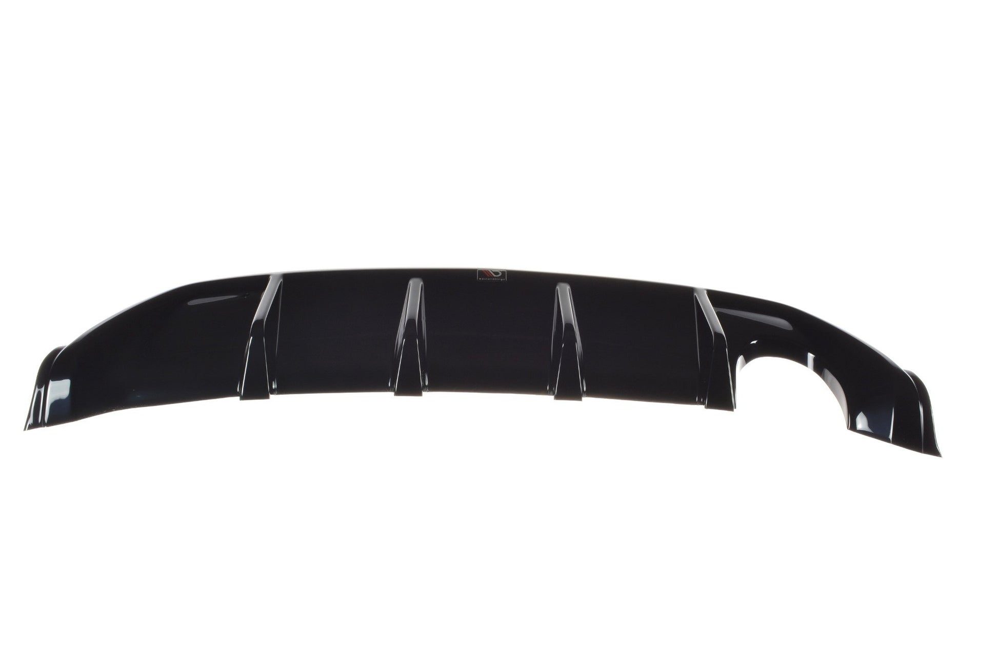 Diffusor Heck Ansatz für Ford Fiesta ST Mk6 schwarz Hochglanz