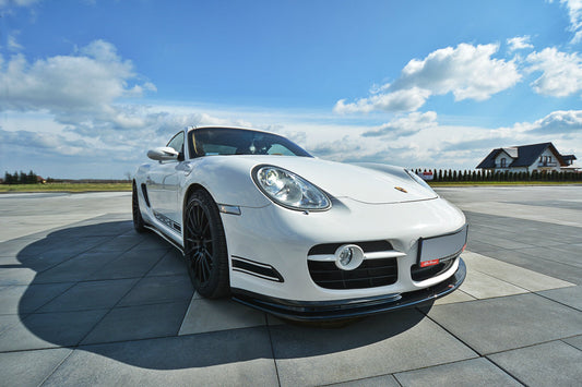 Front Ansatz V.2 für PORSCHE CAYMAN S 987C  schwarz matt