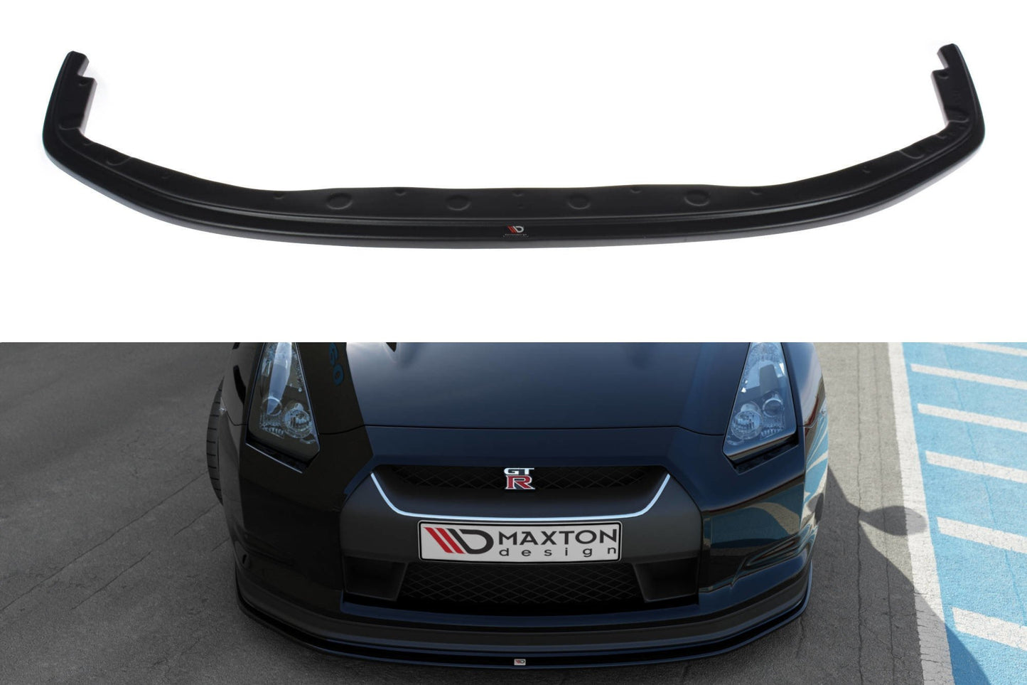Front Ansatz V.2 für NISSAN GT-R vor Facelift COUPE (R35-SERIES) Carbon Look