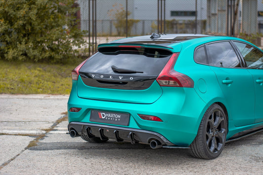 Spoiler CAP für Volvo V40 schwarz matt