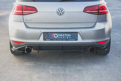 Heck Ansatz Flaps Diffusor V.2 für VW Golf 7 GTI  schwarz matt