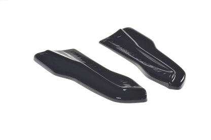 Heck Ansatz Flaps Diffusor für Volvo V40 R-design schwarz matt