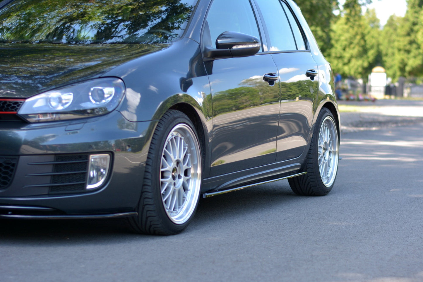 Seitenschweller Ansatz für VW GOLF 6 GTI/ GTD Carbon Look