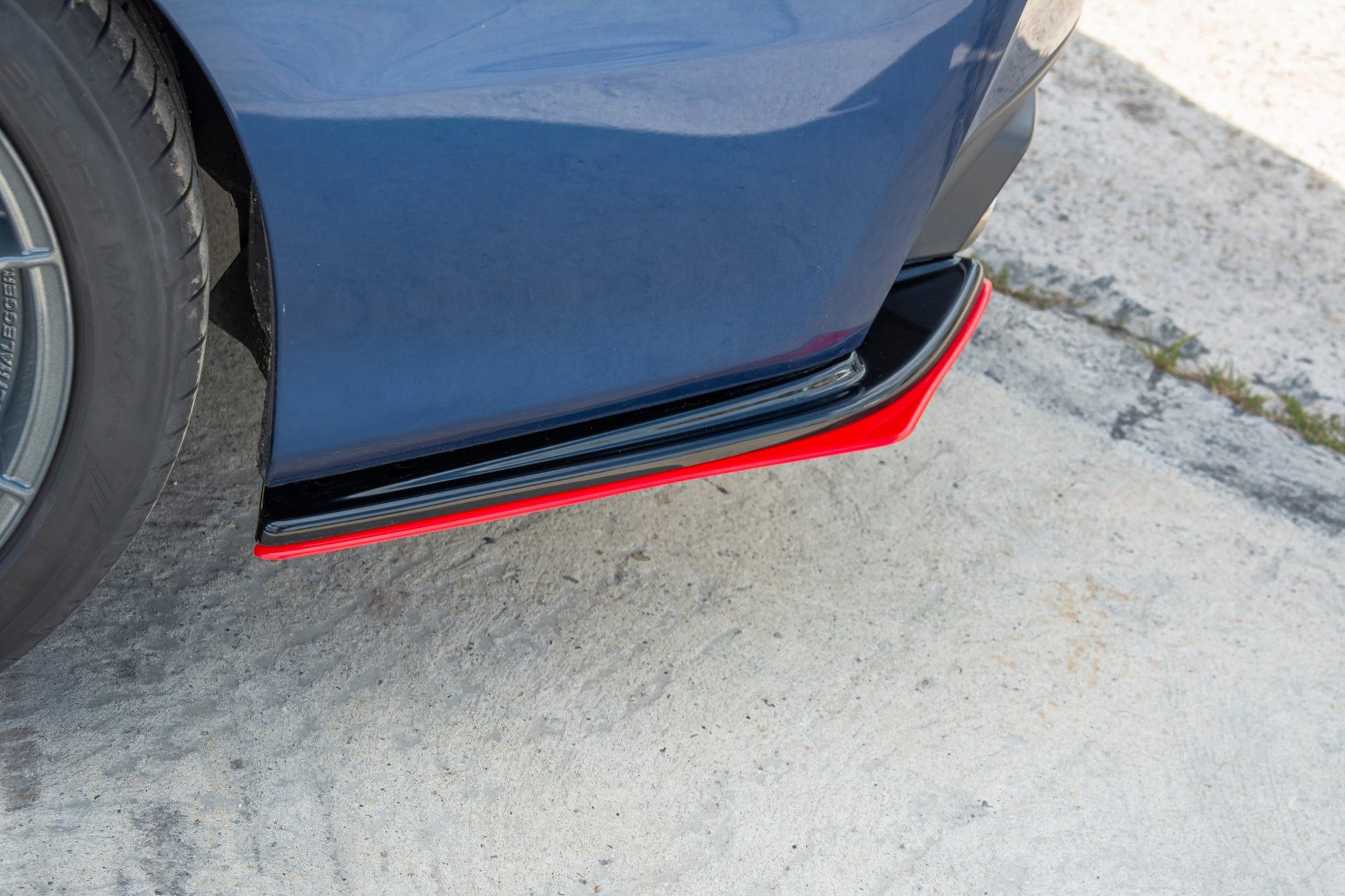 Heck Ansatz Flaps Diffusor V.2 für SUBARU WRX STI schwarz Hochglanz