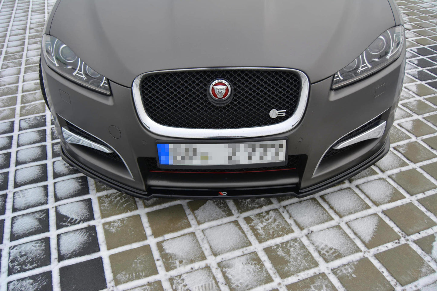 Front Ansatz für JAGUAR XF (X250) MK1 SPORTBRAKE S-PACK schwarz matt