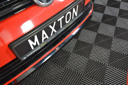 Front Ansatz V.6 für VW Golf 7 R / R-Line Facelift schwarz matt