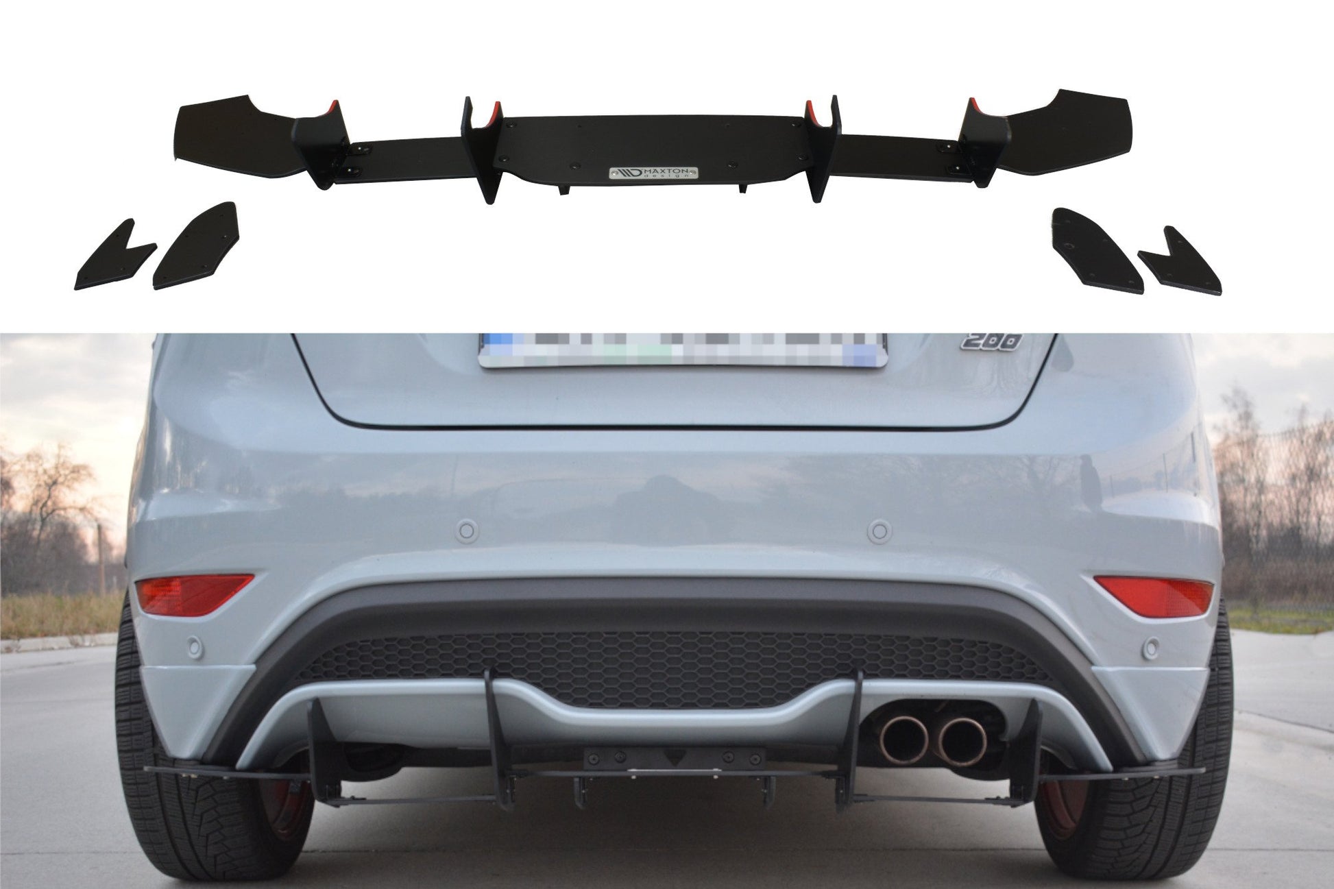 Heckschürze V.2 für Ford Fiesta Mk7 ST FL