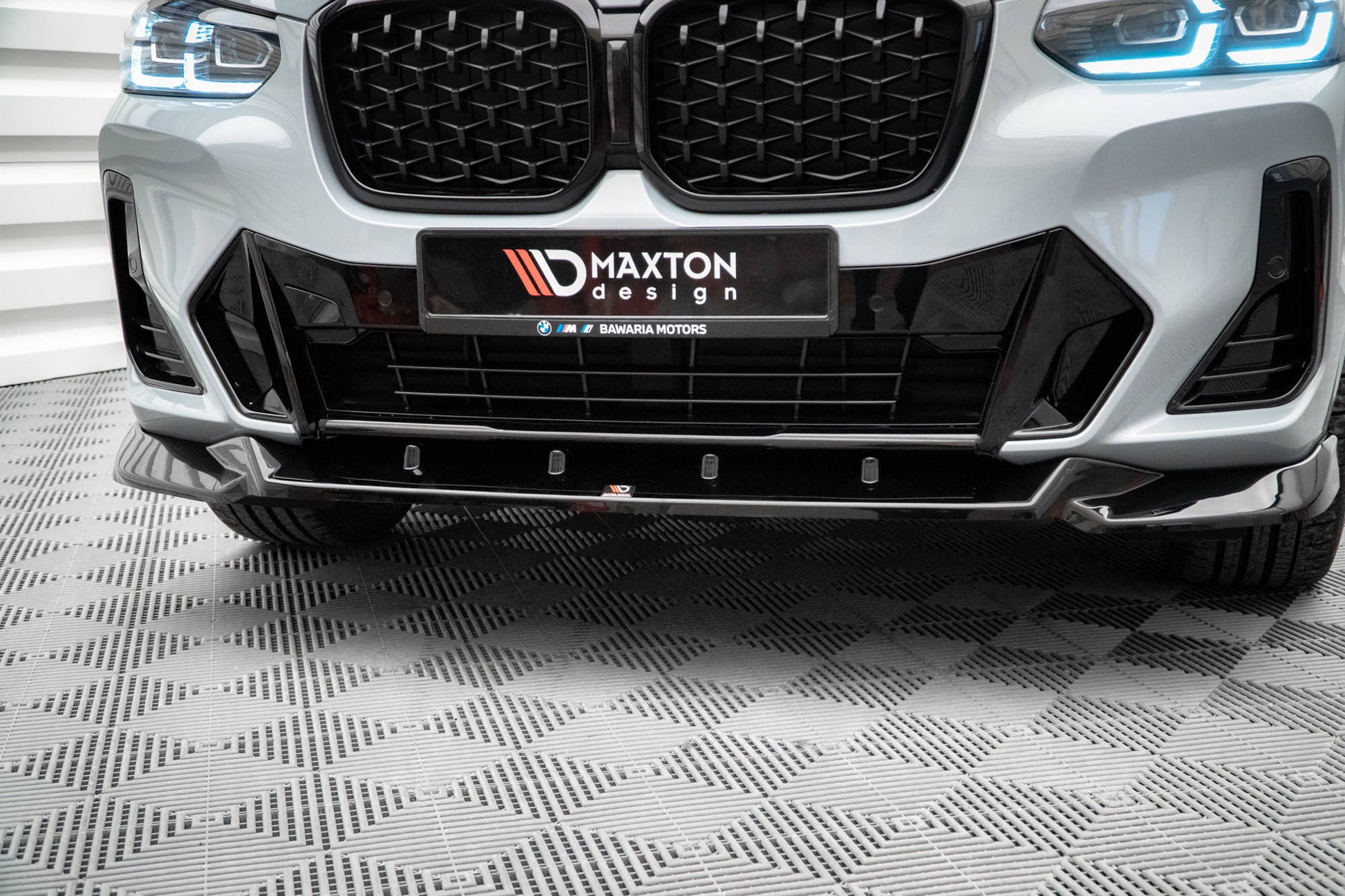 Front Ansatz V.2 für BMW X4 M-Paket G02 Facelift schwarz matt