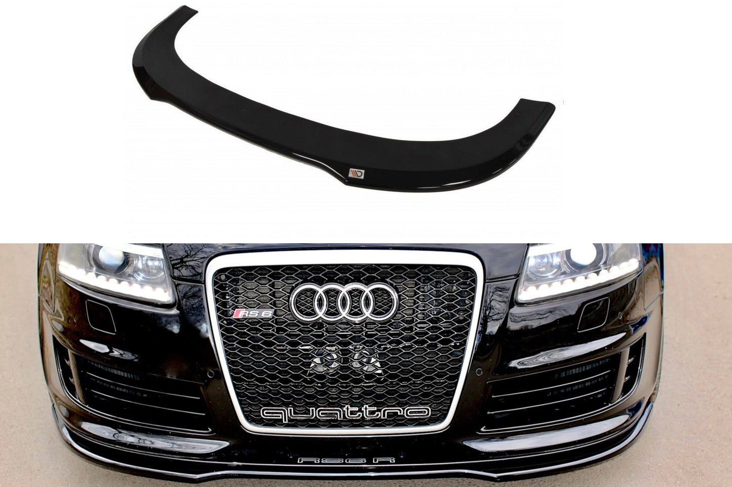 Front Ansatz für AUDI RS6 C6 schwarz matt