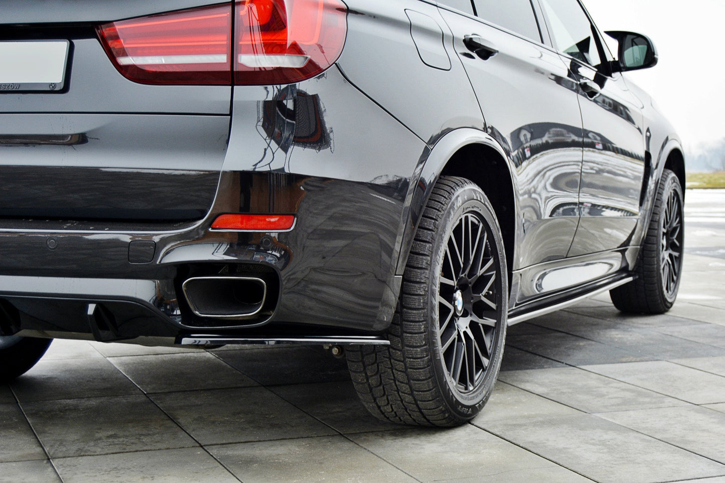 Seitenschweller Ansatz für BMW X5 F15 M Paket schwarz Hochglanz