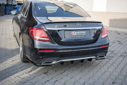 Diffusor Heck Ansatz für Mercedes-Benz E43 AMG / AMG-Line W213 schwarz Hochglanz