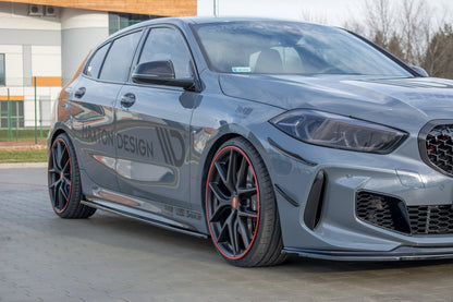 Seitenschweller Ansatz für V.1 für BMW 1er F40 M-Paket/ M135i  schwarz Hochglanz