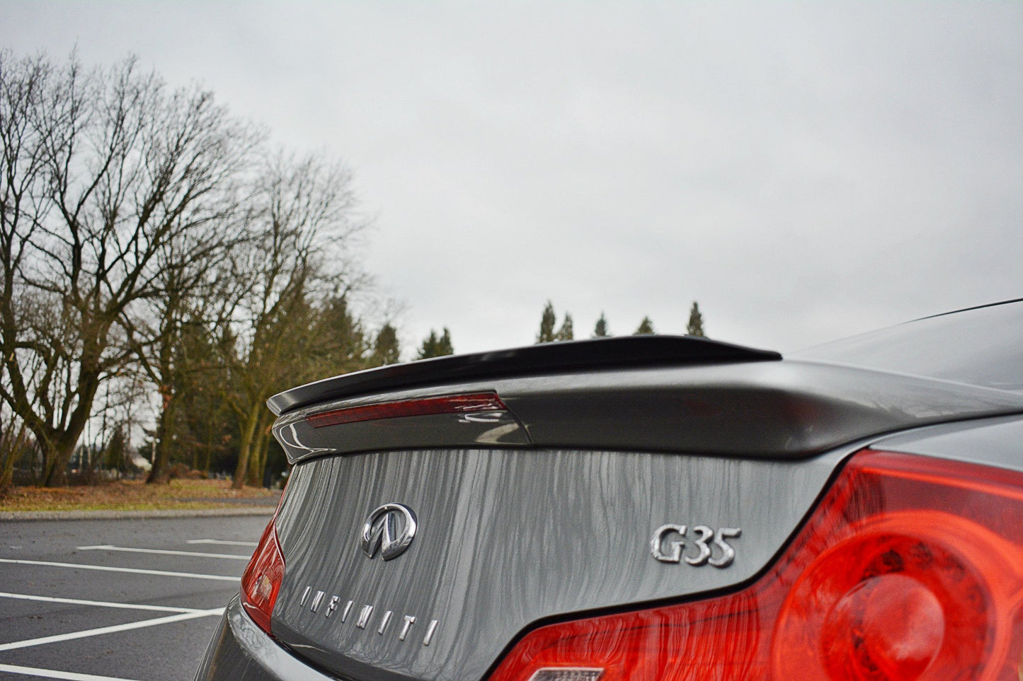 Spoiler CAP für INFINITI G35 COUPE schwarz matt