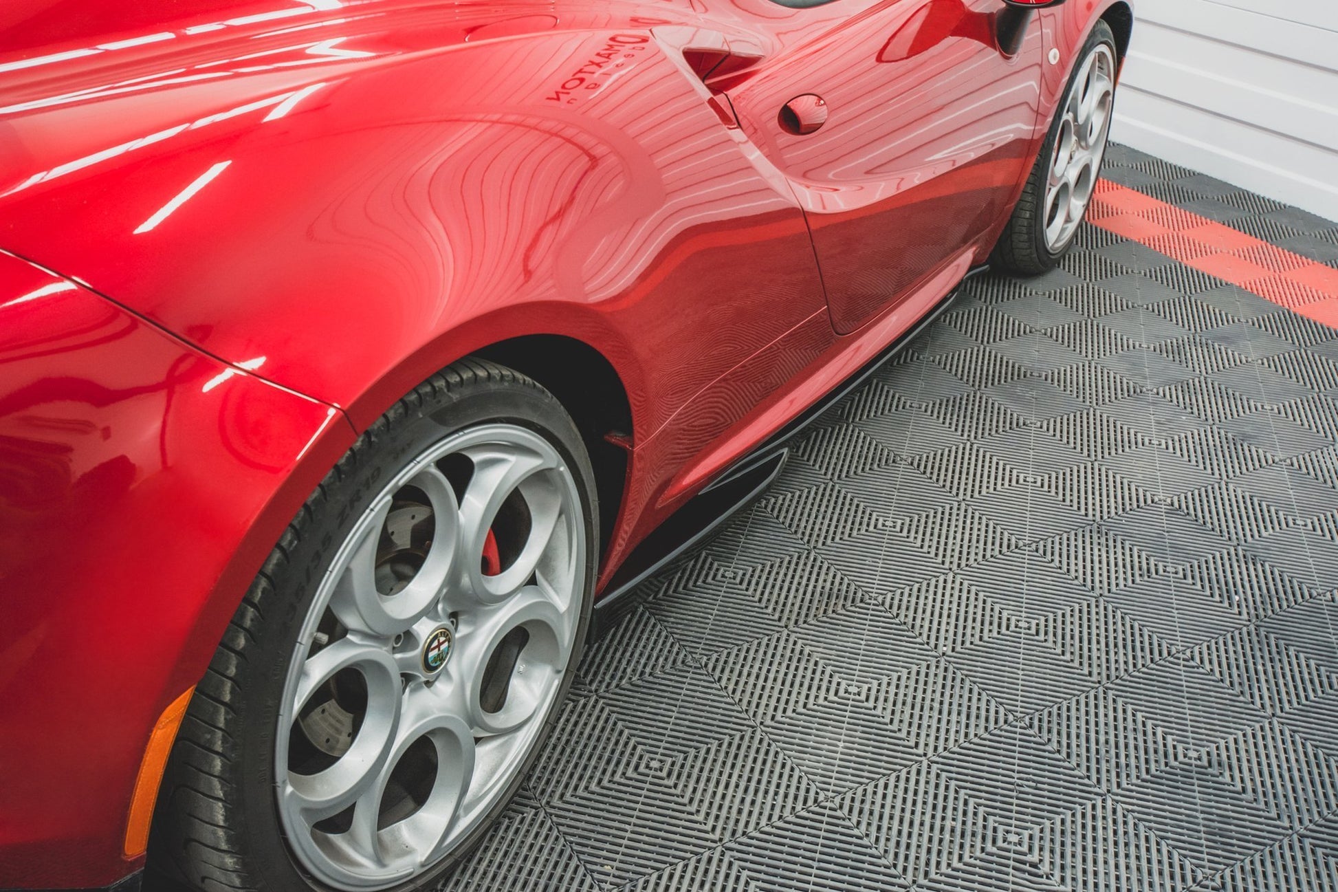 Seitenschweller Ansatz für Alfa Romeo 4C schwarz matt