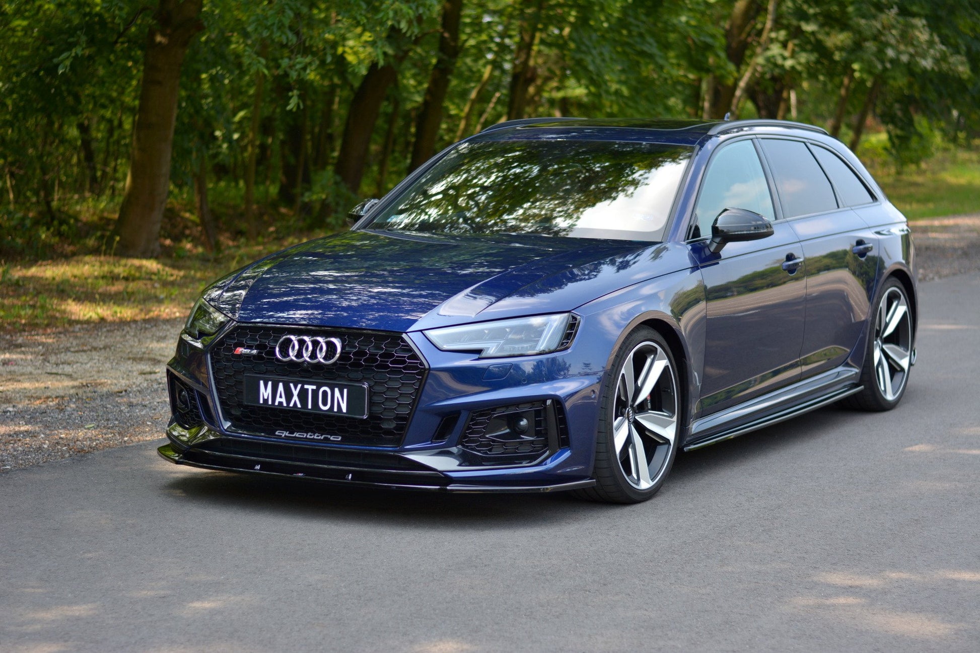 Front Ansatz V.1 für Audi RS4 B9 schwarz matt