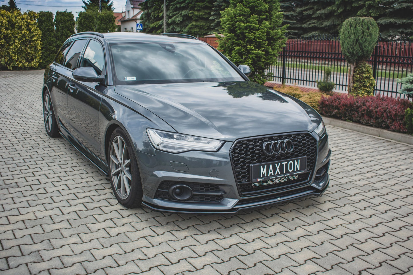 Front Ansatz für Audi S6 / A6 S-Line C7 FL  Carbon Look